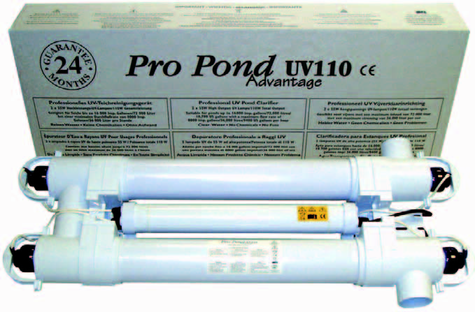 TMC PRO POND UV 110 lastre en tubo + todas las conexiones
